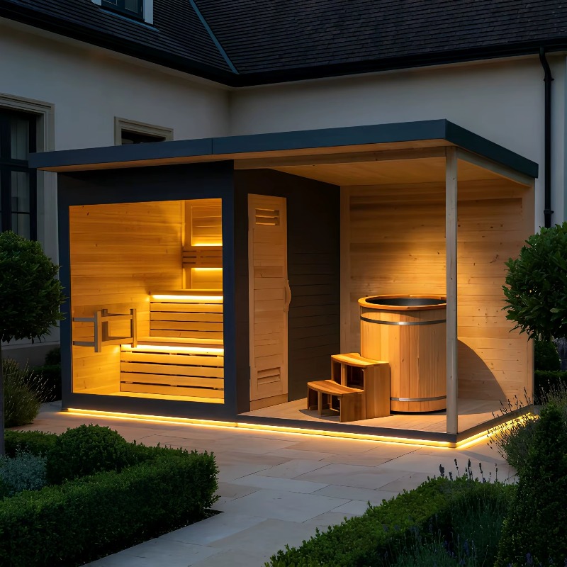 Cabina Sauna in Legno con Vasc - Spa Wellness Resorts recensione e prezzo