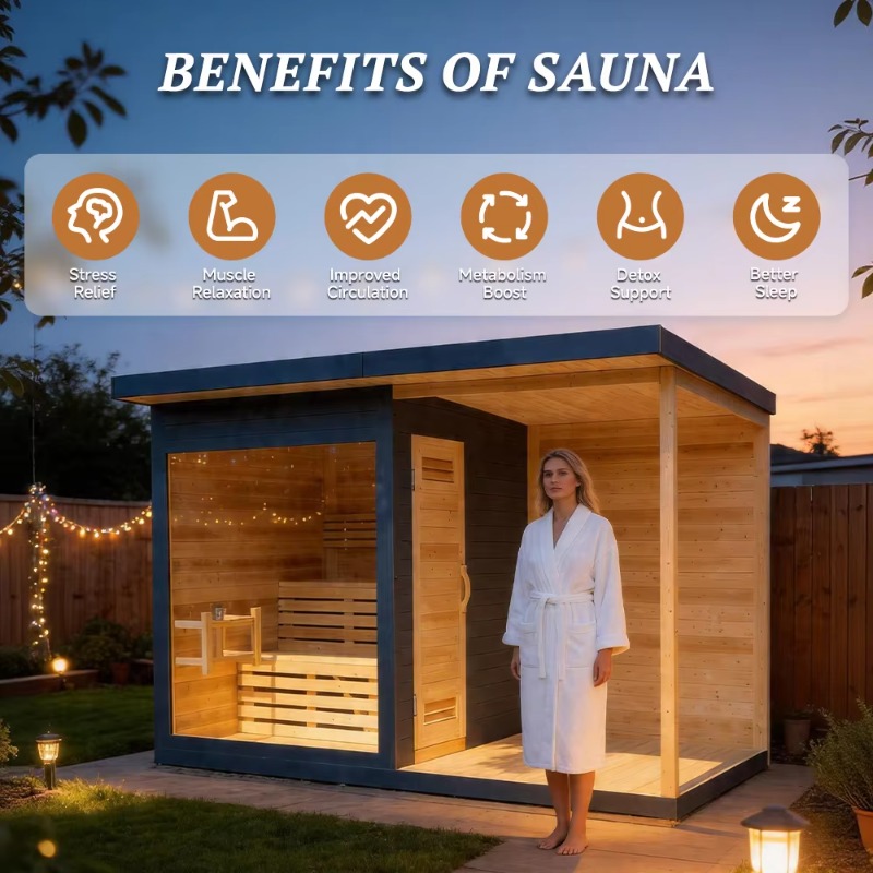 Cabina Sauna in Legno con Vasc - Spa Wellness Resorts recensione e prezzo